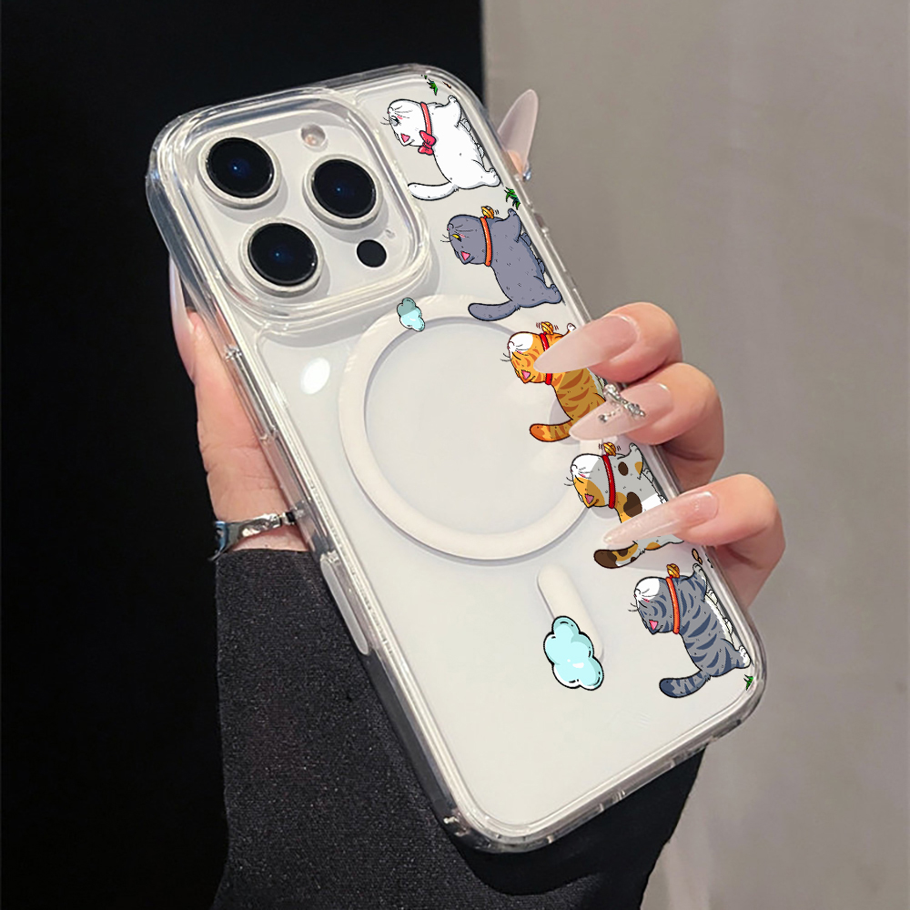 Милый мультяшный кот: Прозрачн – обзор и цена Apple Iphone 16